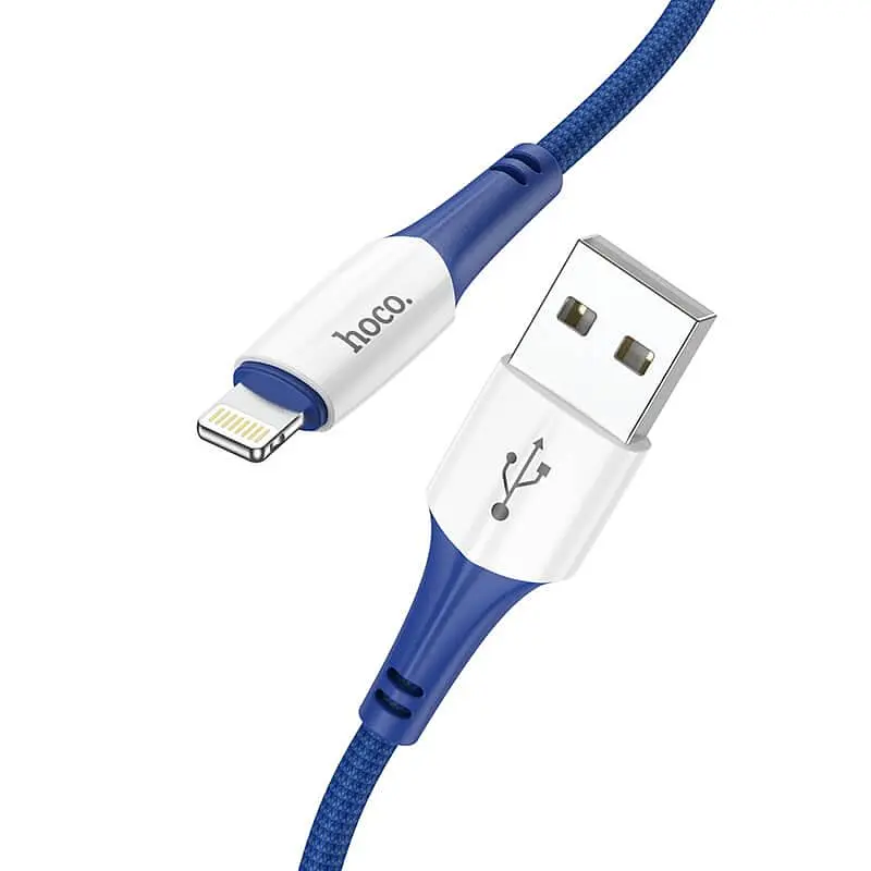 Кабель Hoco Lightning Ferry charging data cable X70 1 м 2.4A - фото 2
