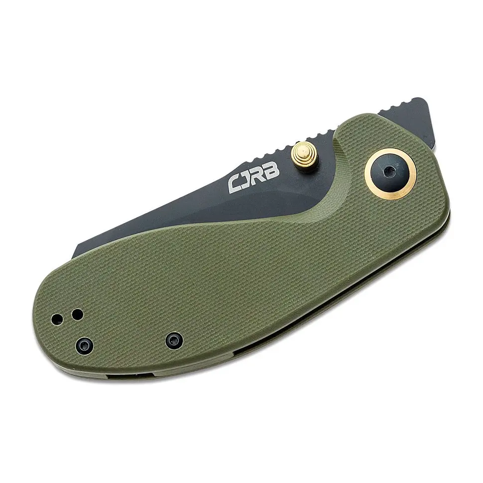 Ніж CJRB Maileah L Чорний Blade, AR-RPM9 Steel, G10 зелений - фото 4