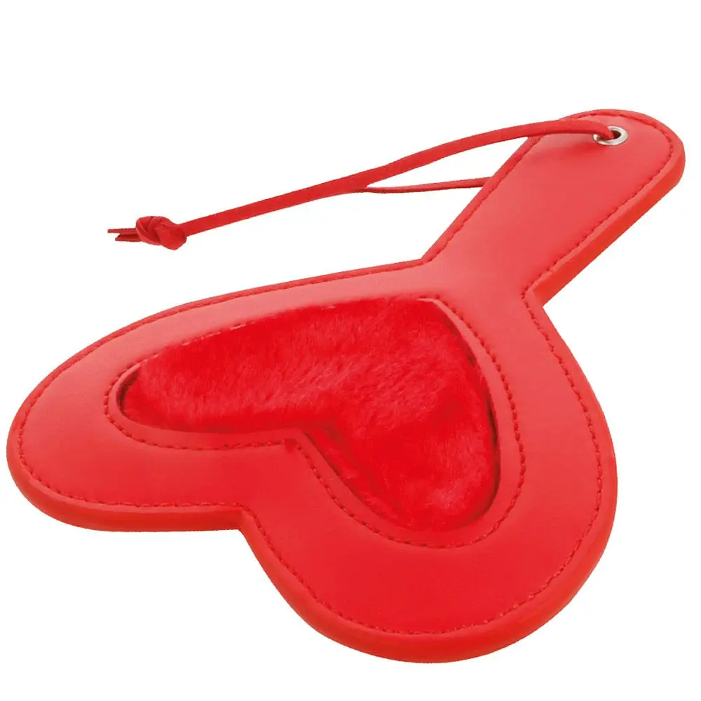 Плеть Darkness Fetish Red Paddle Love, 34 см (червона)