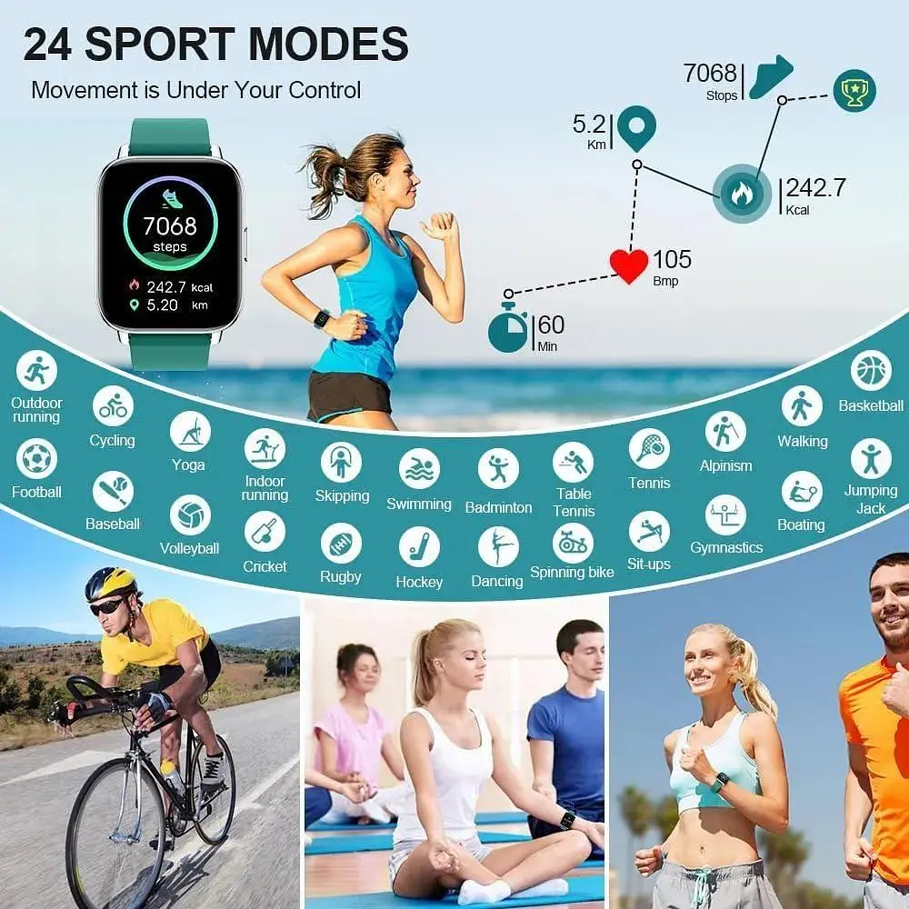 Смарт-годинник Jugeman Smartwatch Women Men 2024 Фітнес-трекер IP68 Водонепроникні - фото 5