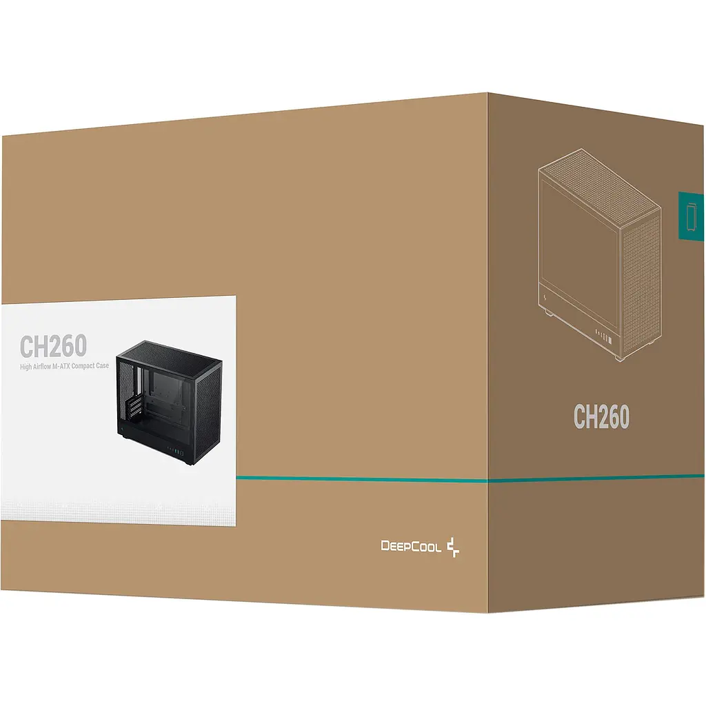 Корпус Deepcool CH260 Black (R-CH260-BKNGM0-G-1) [146742] - фото 11