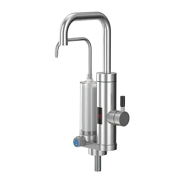 Проточний водонагрівач 2в1 Multifunctional heating cleaning faucet / Кран електричний проточний з LCD-диспеєм ZSW-D02