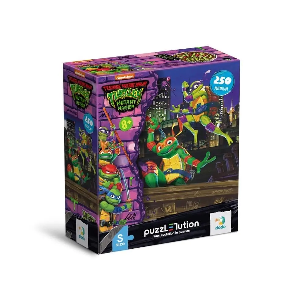 Пазл класичний DoDo Toys Medium-S TMNT. Донателло та Мікеланджело 250 ел. Фіолетовий (IP-177-P-339)