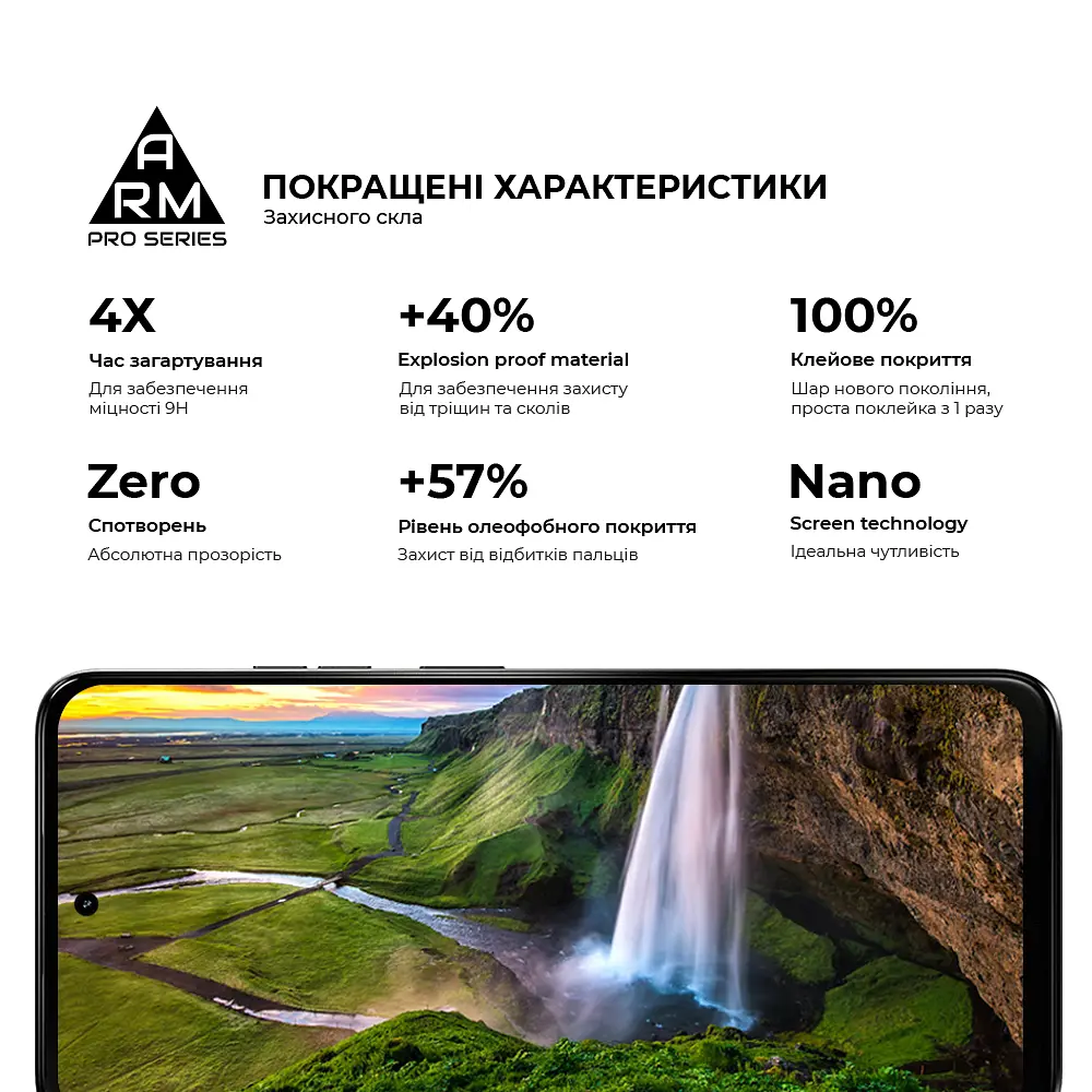 Захисне скло на Motorola G34 5G/G45 5G з олеофобним покриттям, Pro, повне проклеювання, антистатичний і пиловідштовхуючий шар, 9H, самоклеючеся, 2.5D, на весь екран, антистатичний клей, ArmorStandart (ARM73850) - фото 5