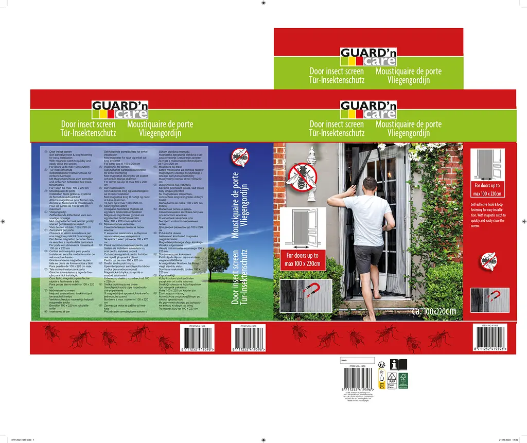 Сітка антимоскітна Guard'n Care магнітна дверна 220х100 см - фото 2