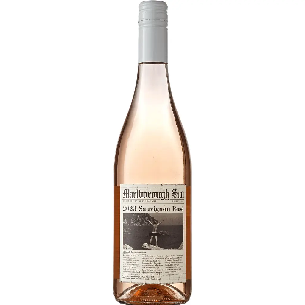 Набір вино Marlborough Sun Sauvignon Rose рожеве сухе 0.75 л + вино Marlborough Sun Sauvignon Blanc біле сухе 0.375 л  - фото 2