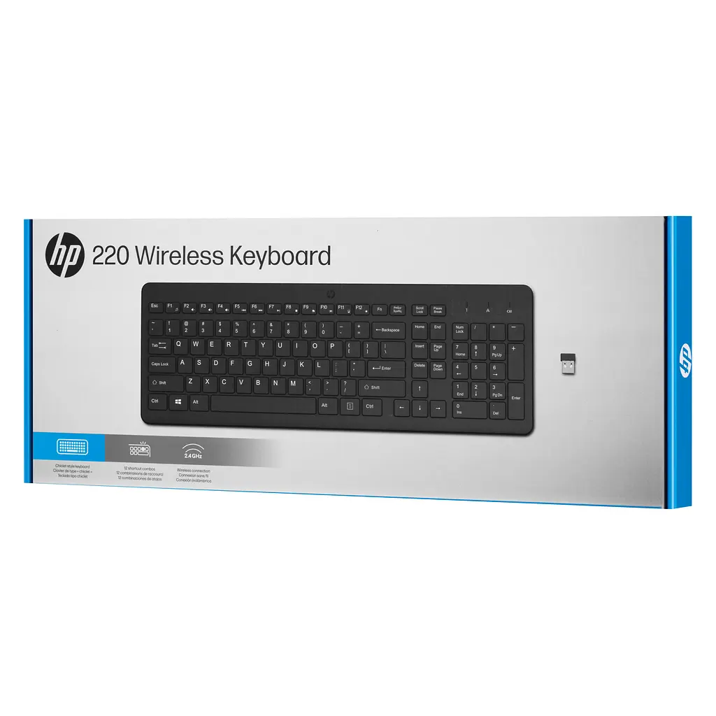 Клавіатура мембранна 220, 104key, WL, EN/UK, чорний HP teh0013824 - фото 10