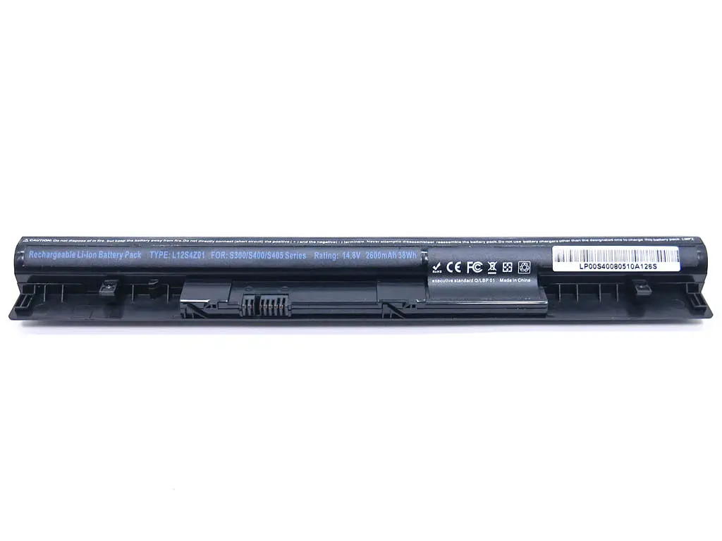 Акумулятор для Lenovo L12S4Z01 IdeaPad S300, S400, S310, S400, S400u, S405, S410, S415 Series (14.8V 2600 mAh 38.4Wh) - фото 2