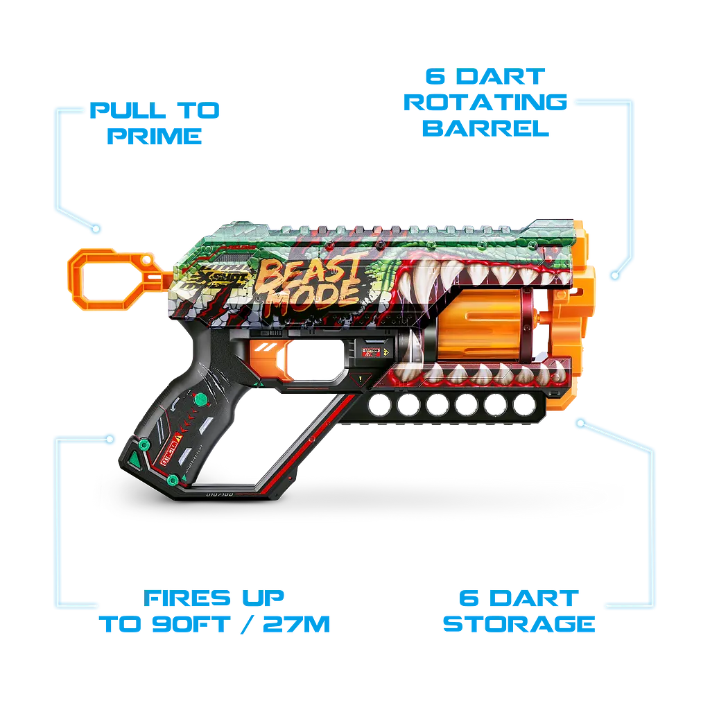 Швидкострільний бластер Zuru X-Shot Skins Griefer Beast Out, 12 патронів (36561A) - фото 7