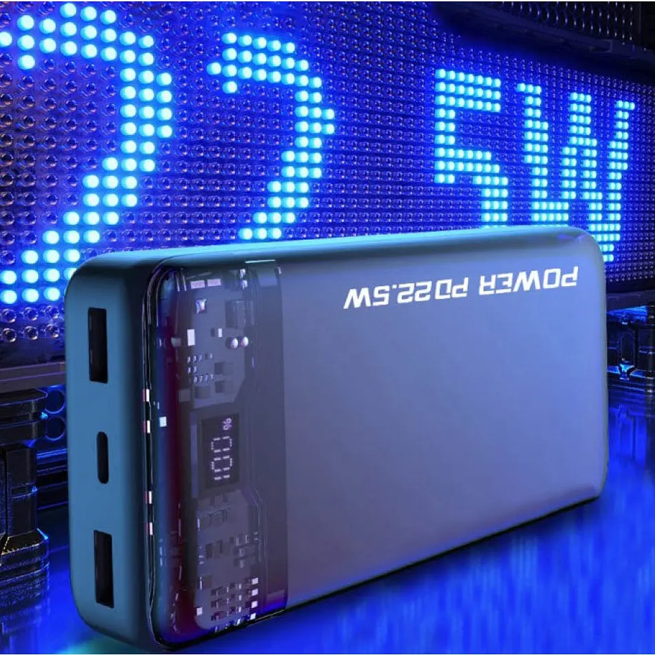 Зовнішній акумулятор WUW Power Bank Y120 20000mAh 22.5W Black [111096] - фото 2