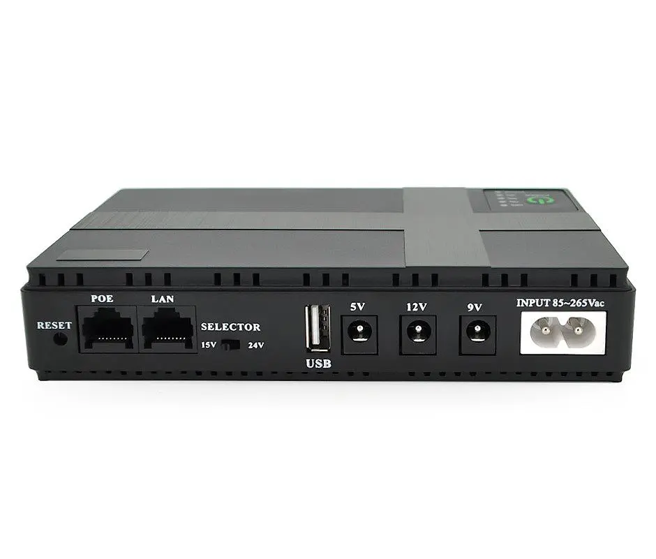 UPS безперебійне живлення для роутера/терміналу EPON GPON/POE Voltronic DC1018P 5V/9V/12V Black - фото 3