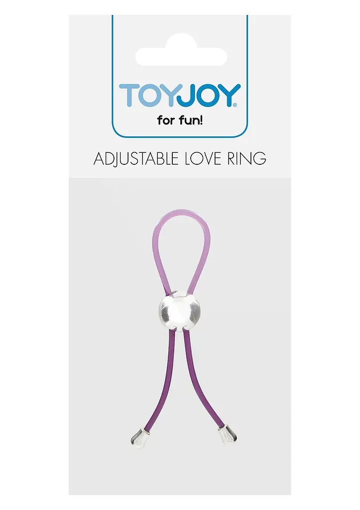 Ерекційне кільце ToyJoy Adjustable Love Ring, 4.5 см (фіолетовий) - фото 2