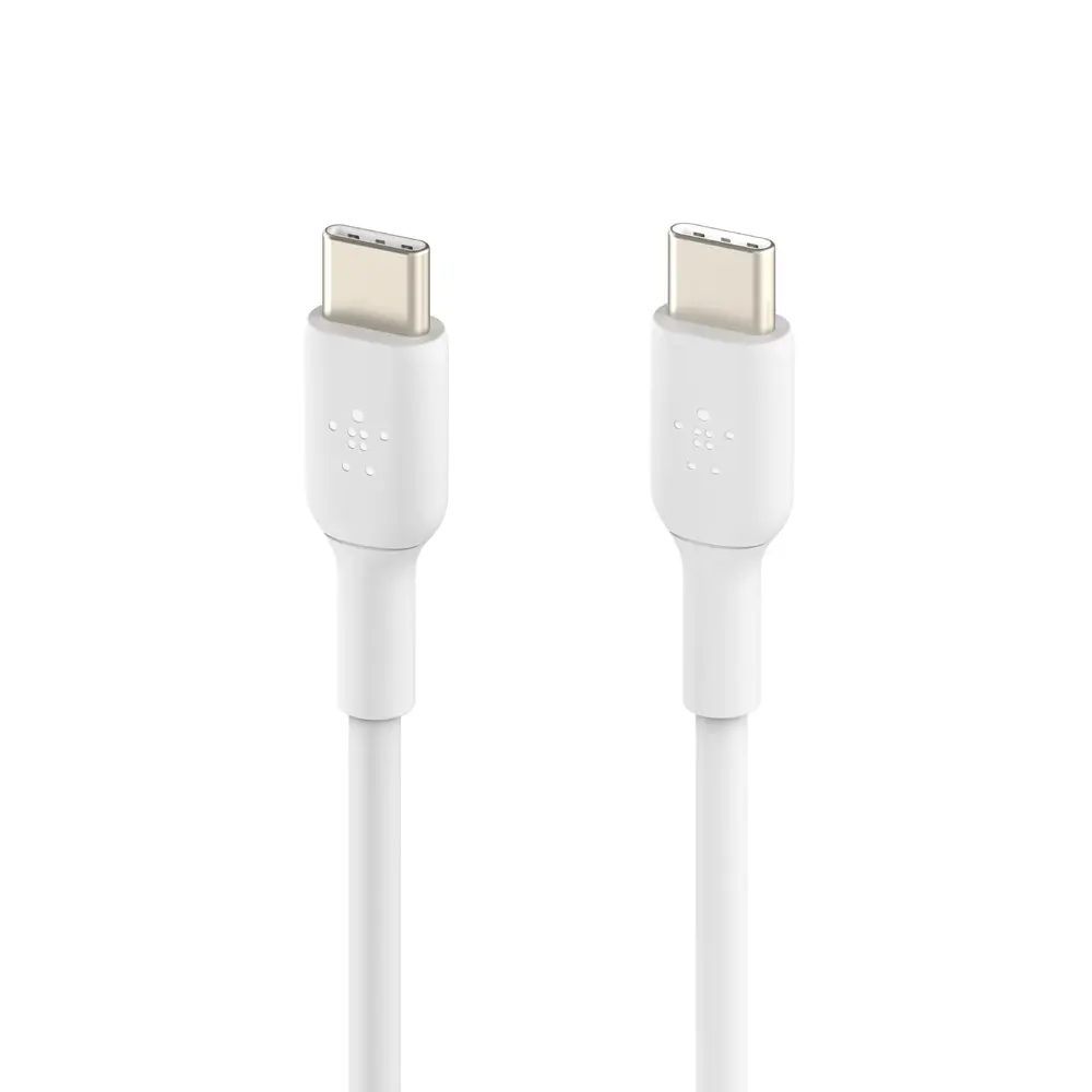 Кабель Belkin USB-C > USB-C заряджання/синхронізації 1м, 60Вт, Type-C, PVC, білий teh0013652 - фото 3
