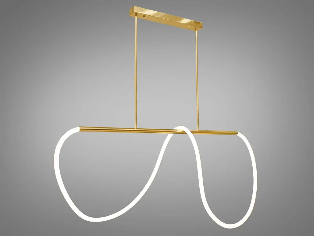 Багата світлодіодна люстра над робочою поверхнею Шланг, 32W, бронза - фото 2