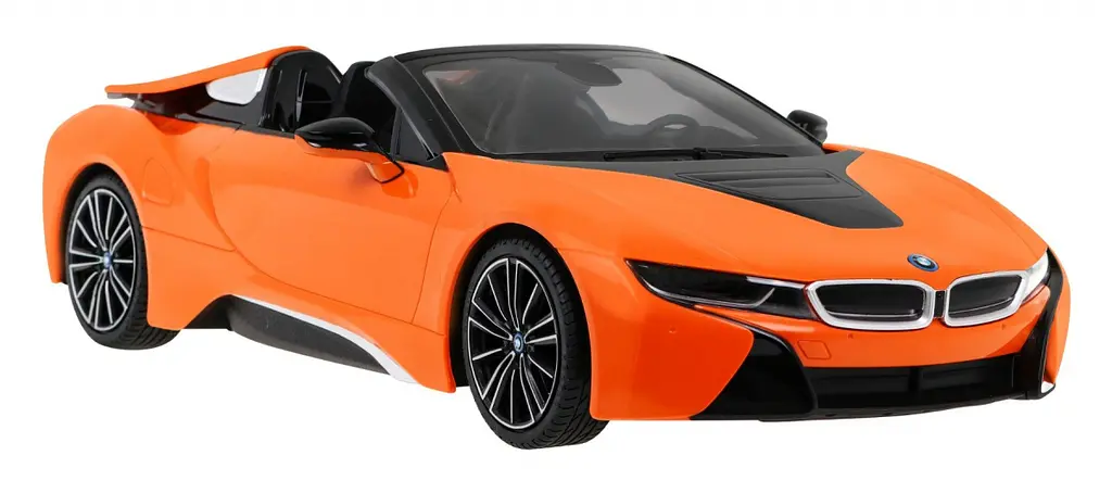 Машинка RASTAR BMW i8 Roadster на дистанционном управлении + пульт 2,4 ГГц 1:12 оранжевый 95500 - фото 6