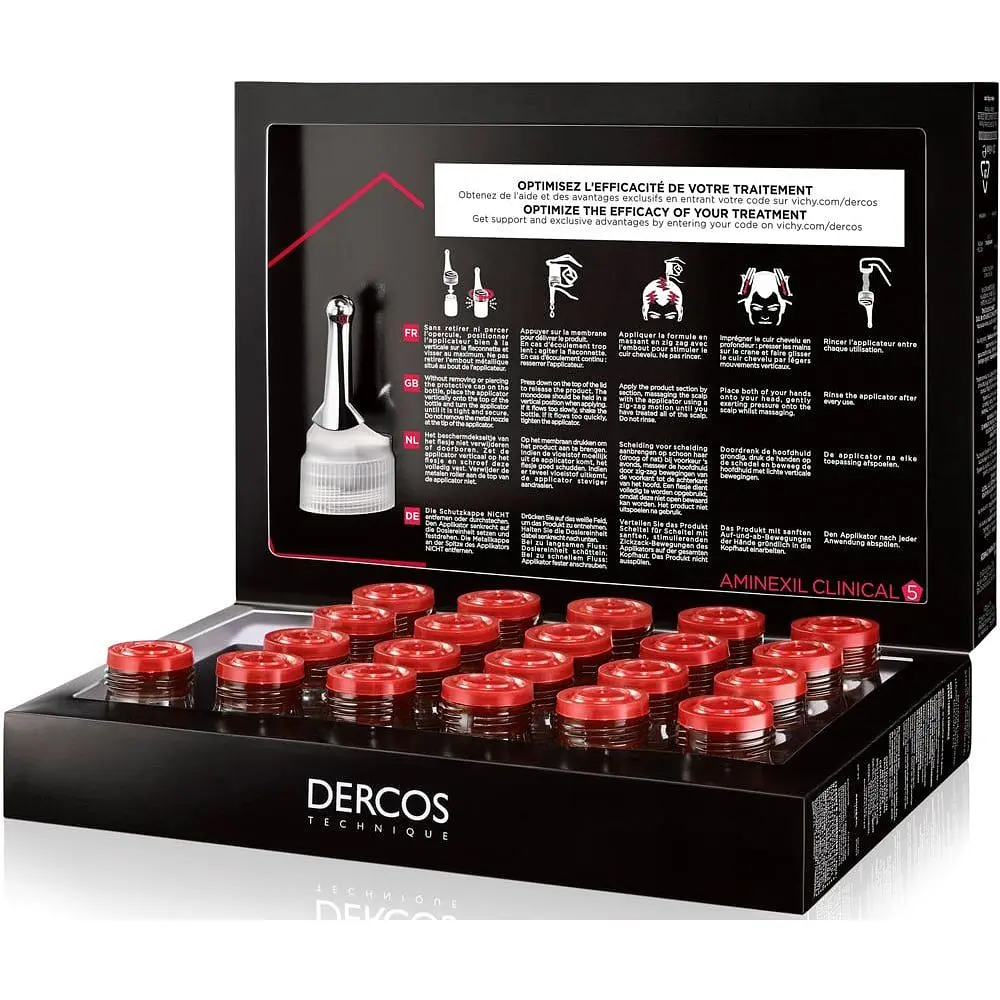 Засіб проти випадання волосся Vichy Dercos Aminexil Clinical 5 для чоловіків 21 шт. - фото 3