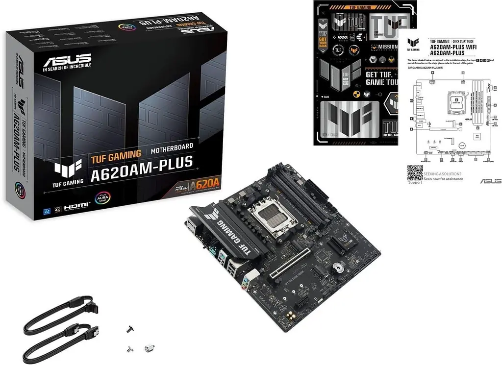 Материнська плата ASUS TUF GAMING A620AM-PLUS (TUF GAMING A620AM-PLUS) (Socket AM5, AMD A620A, Micro-ATX) - фото 5