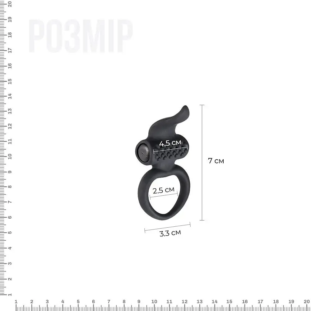 Эрекционное виброкольцо Adrien Lastic Lingus Black - фото 2