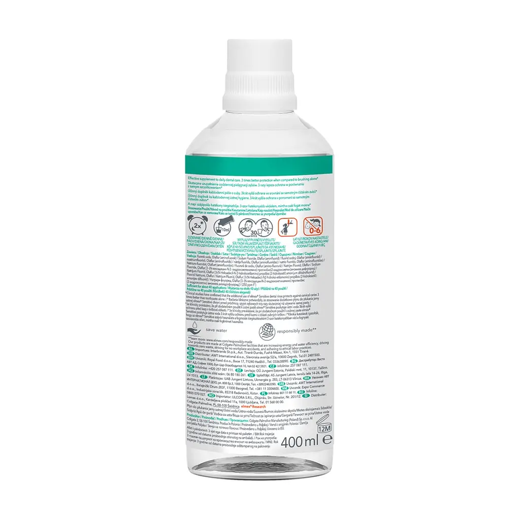 Ополіскувач для порожнини рота Elmex Sensitive Plus 400 мл (7610108065370) - фото 2