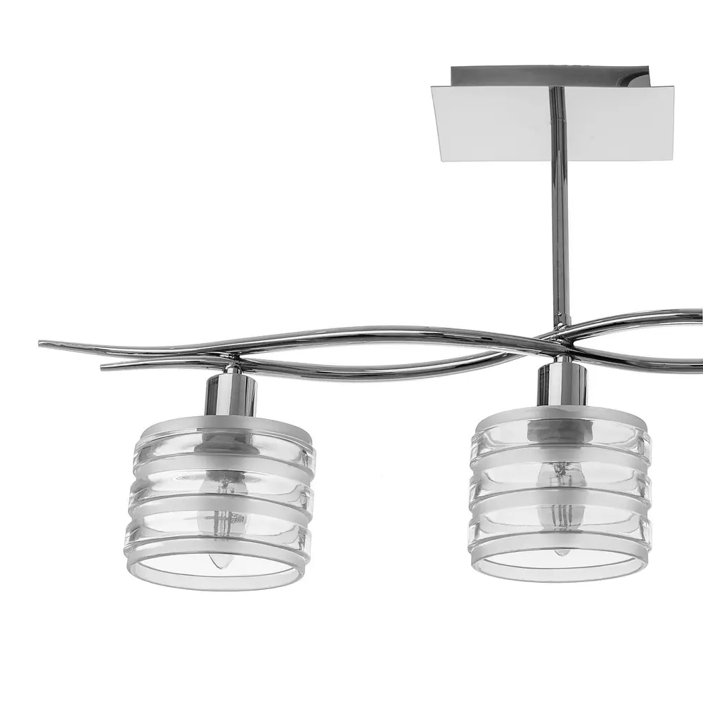 Люстра потолочная Brille для кухни E14 40W CH (BR-592C/3) - фото 2