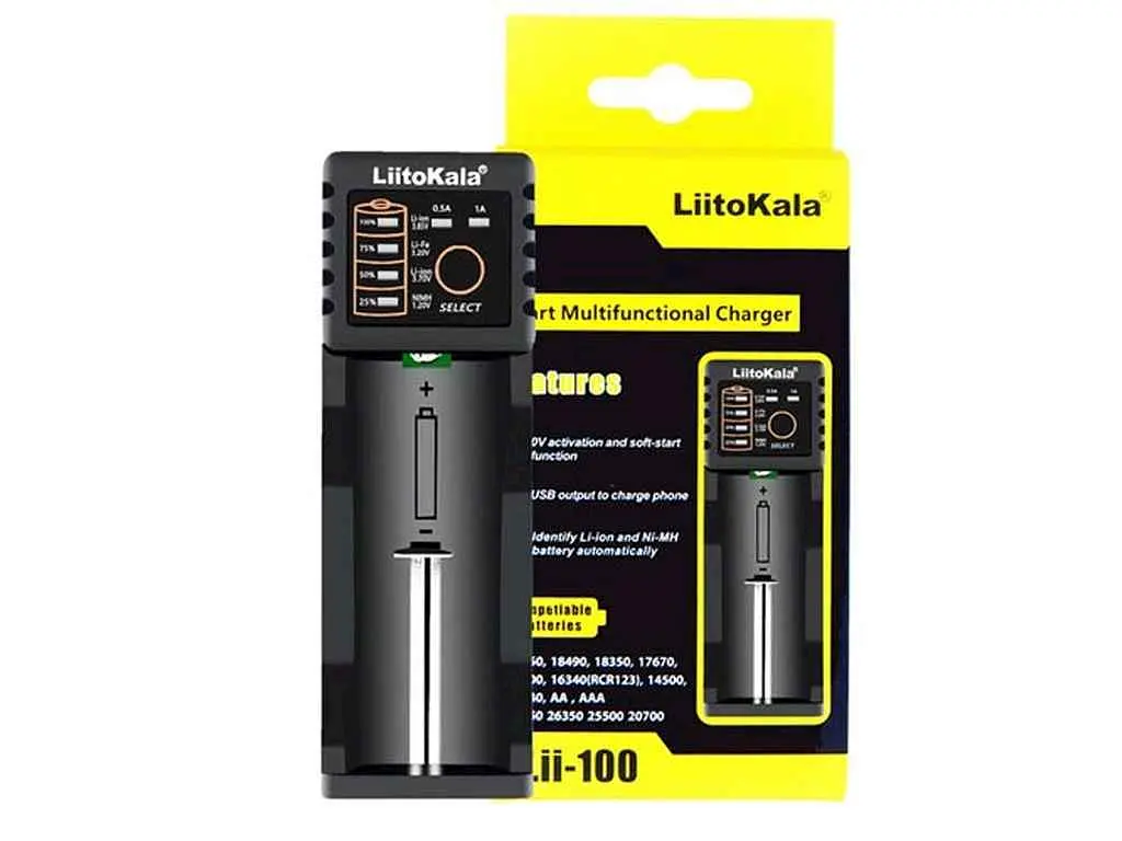 Зарядний пристрій LIITOKALA для акумуляторів 1шт LiitoKala Lii-100B,