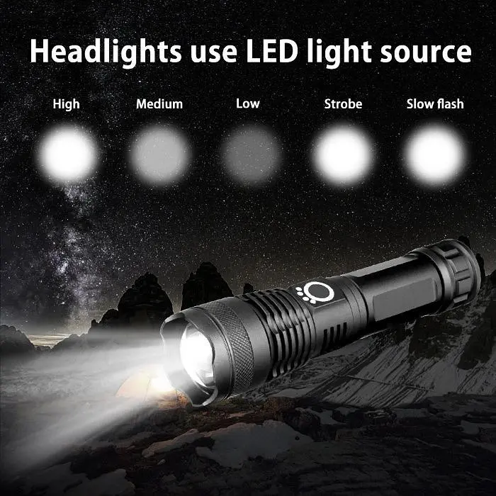Світлодіодний ліхтар ручний BL на акумуляторі з Zoom POLICE BL-X71-P50 - фото 3