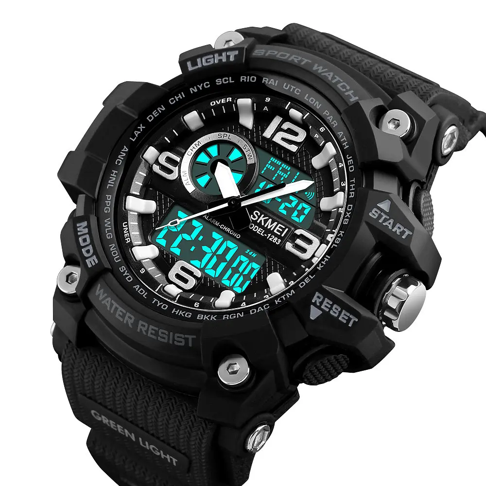 Наручний годинник чоловічий Skmei 1283 Black, 1283BK (12297) - фото 4