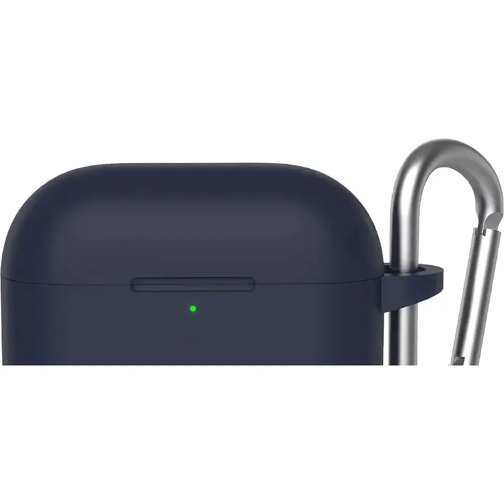 Чохол Blueo Liquid Silicone Case+Carbine для AirPods 4 Deep Blue (B44-A4DBL) [120743] - фото 3