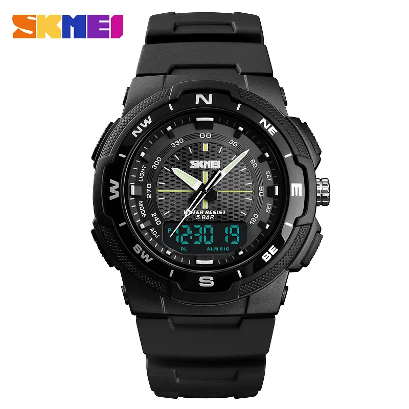 Наручний годинник чоловічий 1454BKBK Black-Black Skmei acs0030736 - фото 2