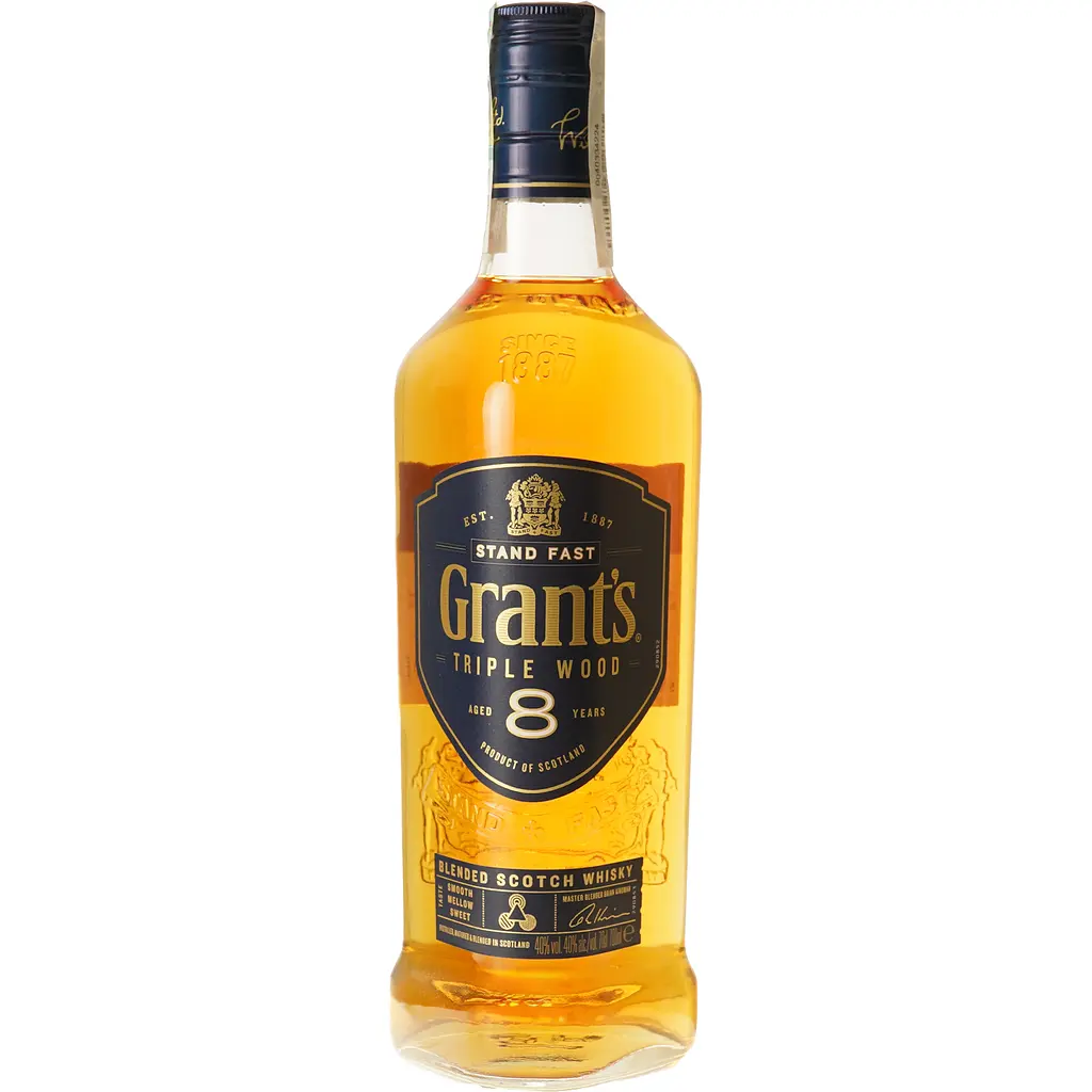 Віскі Grant's Triple Wood 8 yo Blended Scotch Whisky 40% 0.7 л - фото 2