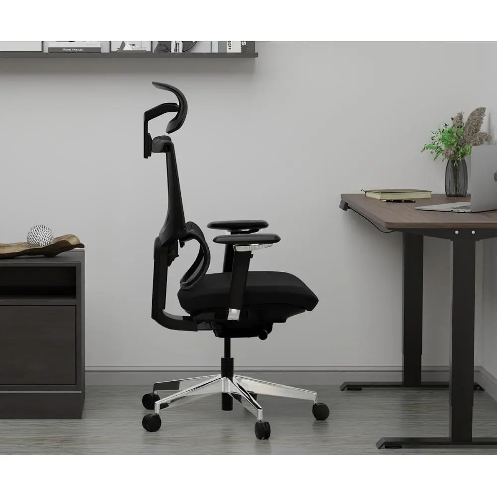 Крісло Mealux S8 Air Fabric Black ( HF-S8P F/B)  - фото 4