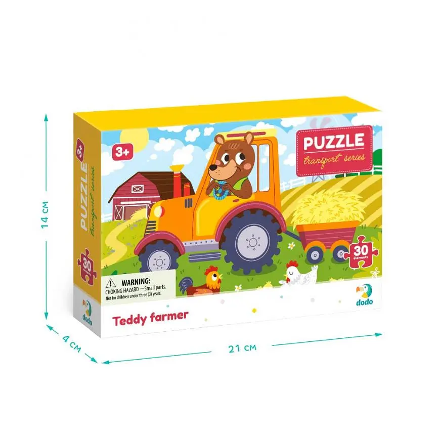 Дитячий пазл "Ведмедик-тракторист" DoDo Toys 300371, 30 елементів - фото 4
