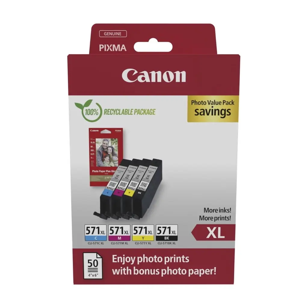 Картридж Canon CLI-571 MultipackXL BK,C,M,Y 11ml (0332C006)