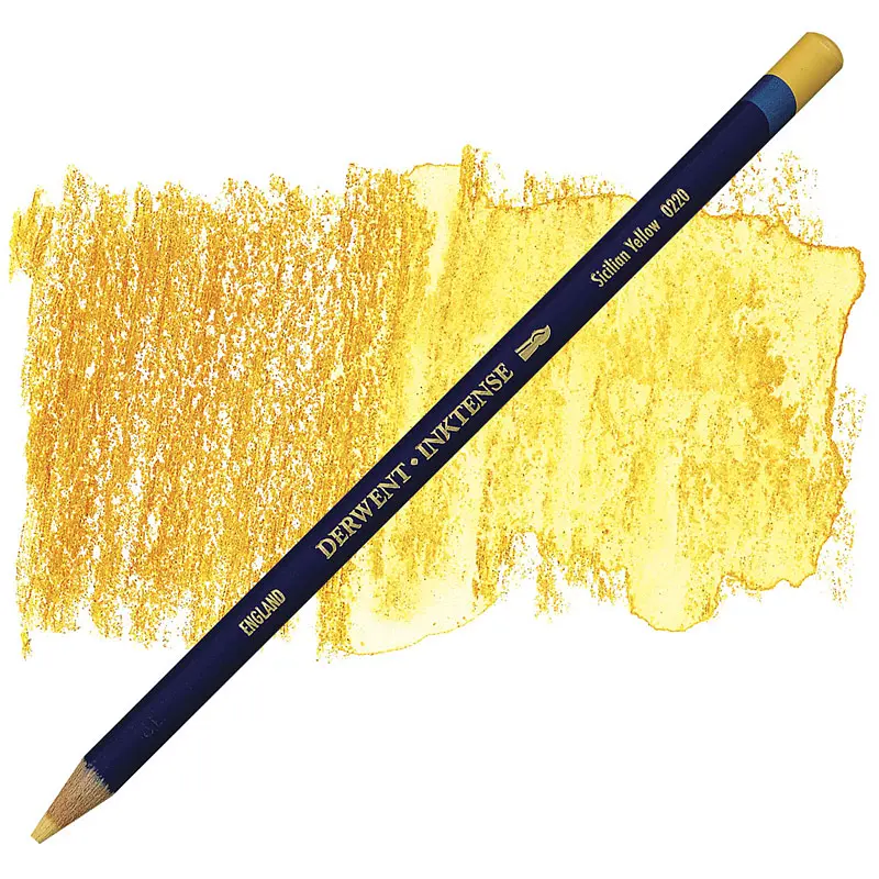 Олівець чорнильний Inktense (0220), Жовтий сицілійський, Derwent
