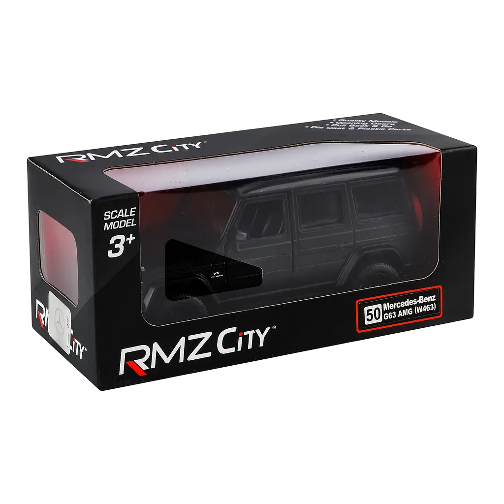 Машинка Uni-fortune Mersedes Benz G3 AMG, 1:35, матовий чорний (554991M) - фото 3