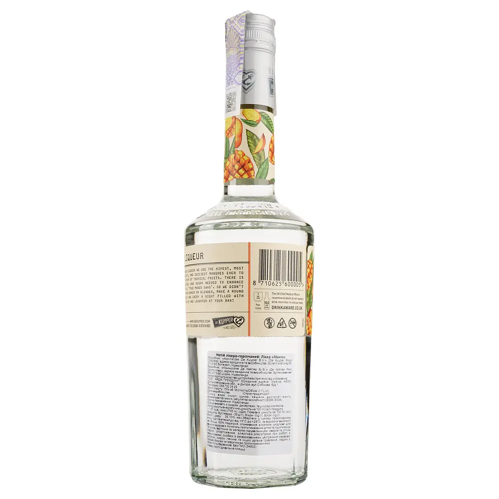 Ликер De Kuyper Mango Манго, 15%, 0,7 л - фото 2