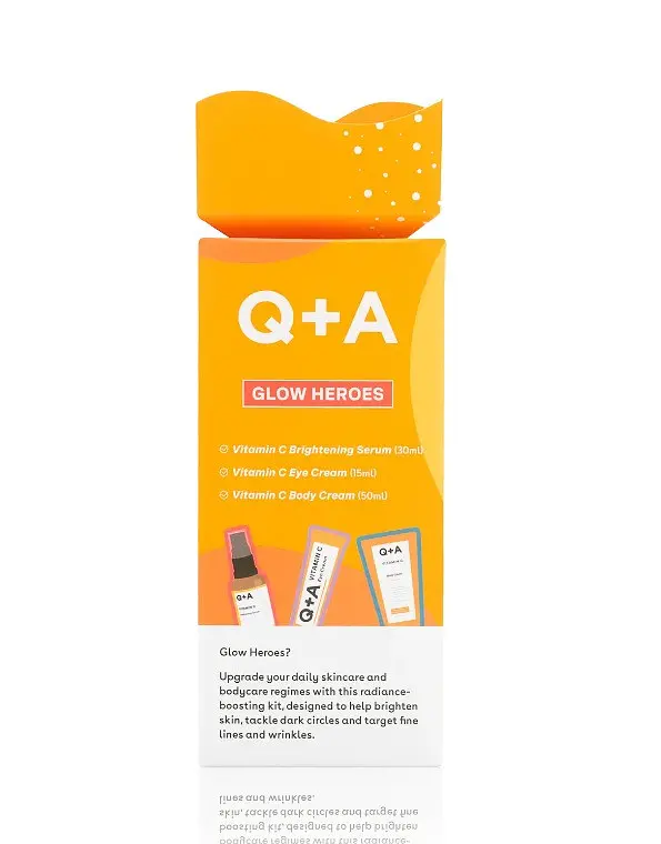 Подарочный набор для сияния кожи Q+A Glow Heroes Gift Set