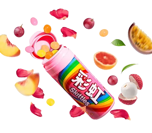 Драже Skittles Fruity Floral Tube 30г - фото 2