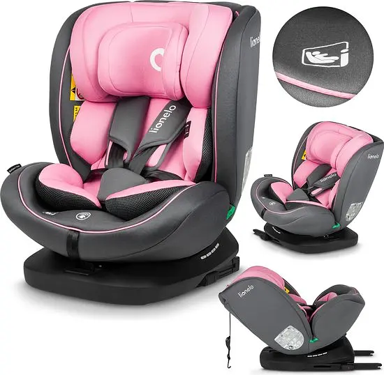 Детское автокресло Lionelo Bastiaan i-Size Pink Baby, розовое (LO-BASTIAAN I-SIZE PINK BABY) - фото 6
