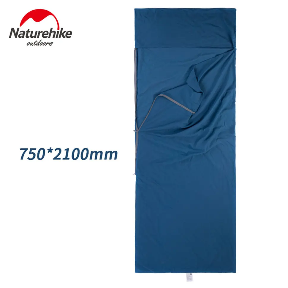 Подкладка для спального мешка Naturehike NH15S012-D, хлопок, синий - фото 9