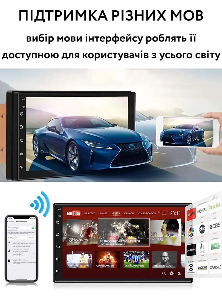 Японська Android 2-din магнітола в авто з GPS, WI-Fi, Bluetooth - фото 10