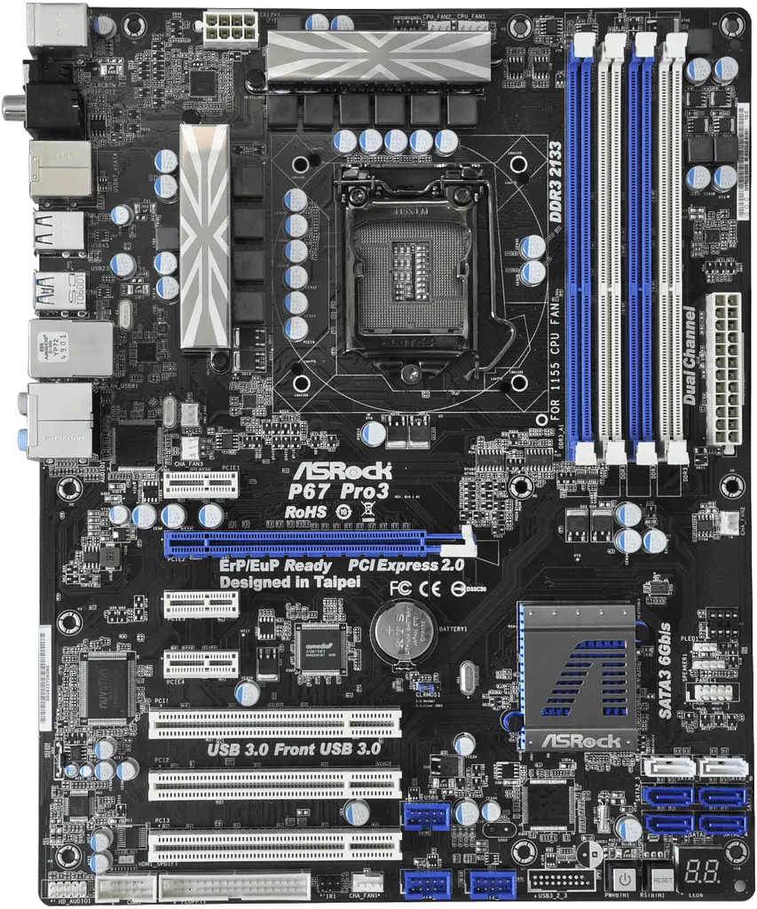 Материнська плата ASRock P67 Pro3 LGA 1155 (P67 Pro3) Б/В - фото 4