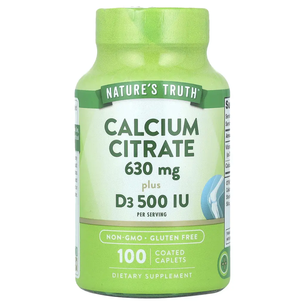 Кальцій цитрат плюс D3, Calcium Citrate Plus D3, 100 каплет Nature's Truth vit0003218