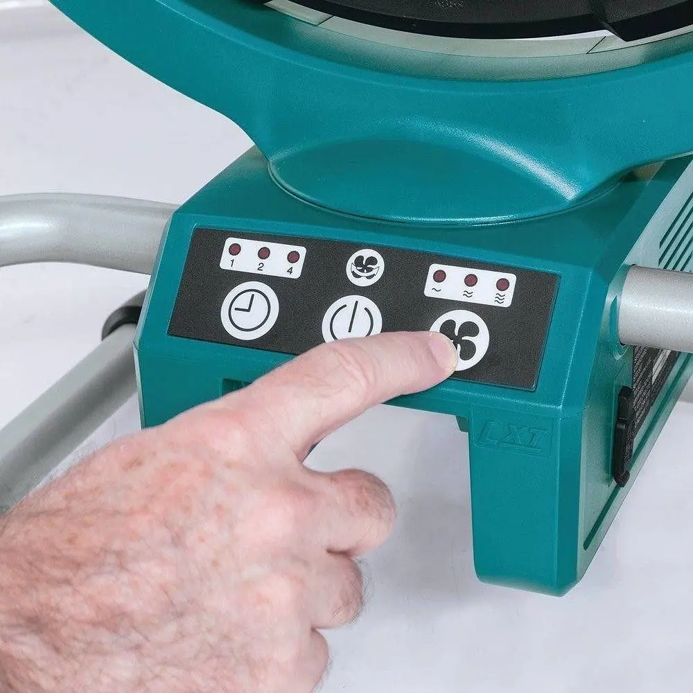 Вентилятор акумуляторний Makita DCF300Z (LXT, AC, без акумуляторів та зарядного пристрою) - фото 8