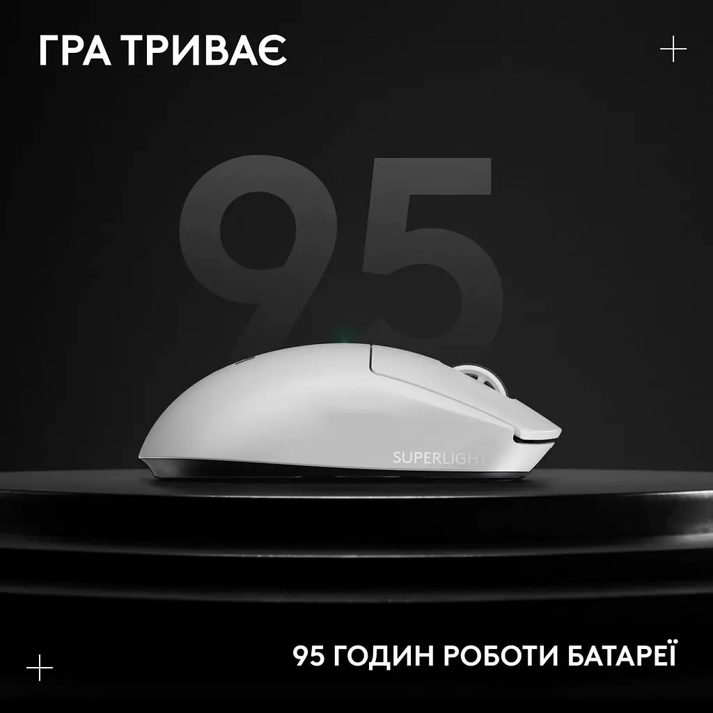 Миша Logitech G Pro X Superlight 2 LightSpeed Wireless White (910-006638) - фото 13