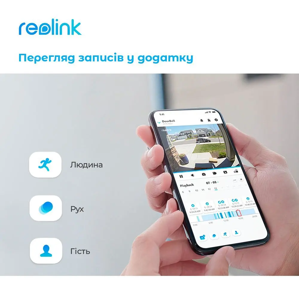 Відеодзвінок Reolink (Video Doorbell Wi-Fi) (D340W) - фото 8