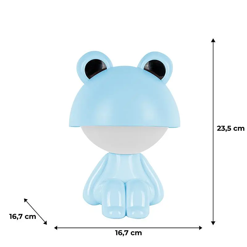 Світильник-нічник Kite LED з акумулятором Cute Froggy блакитний (K25-316-3-3) - фото 4