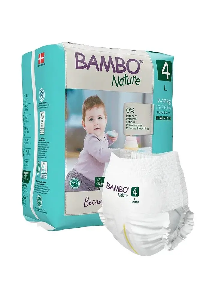 ЕКО Підгузки-трусики Bambo Nature Pants 4 (7-12 кг), 20 шт. Bambo Nature (19257) - фото 3