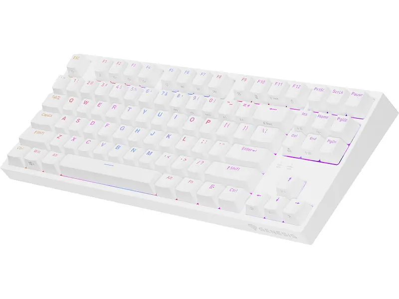 Клавіатура Genesis Thor 404 TKL biała RGB Kailh Box Brown V2 White (NKG-2072) - фото 10