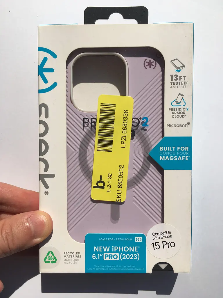 Чохол протиударний Speck Presidio2 Grip MagSafe для Iphone 15 Pro (6.1") Soft Lilac 150563-3207 - фото 10